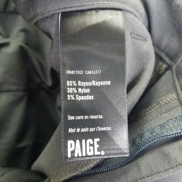 Paige Stafford Transcend Knit Pants Men's 34x28 Gray Stretch Straight Leg - Picture 11 of 16